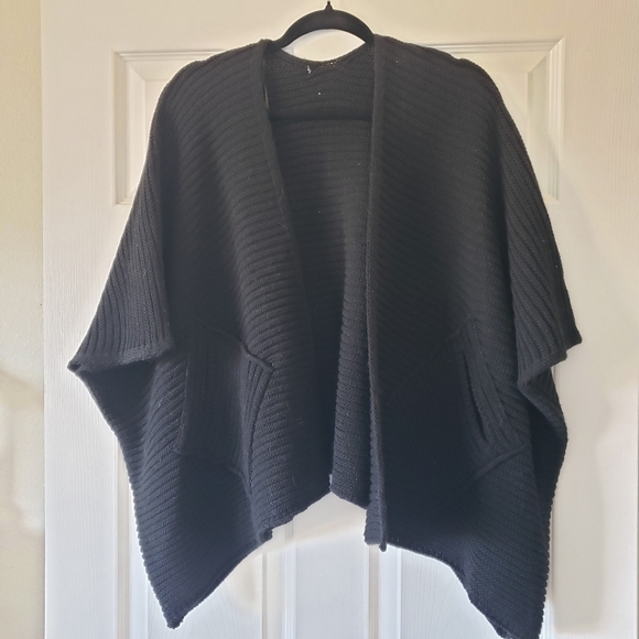 Cocogio Italian Italy Wool Alpaca 1 Size Fits All Sweater Black Nude Knit #26 - Picture 2 of 5